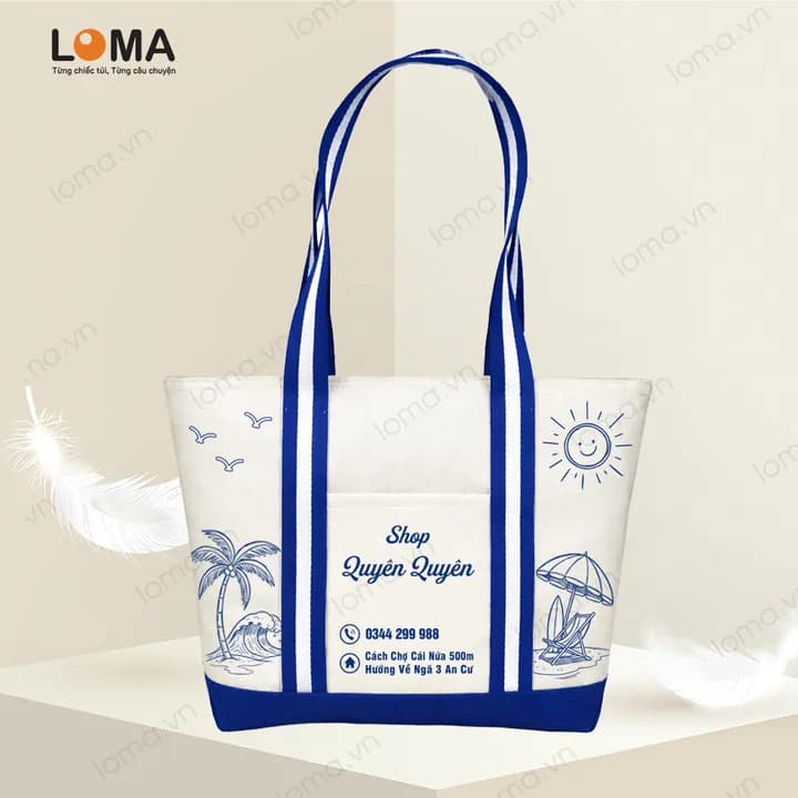 Mẫu 3: Họa tiết bãi biển mùa hè