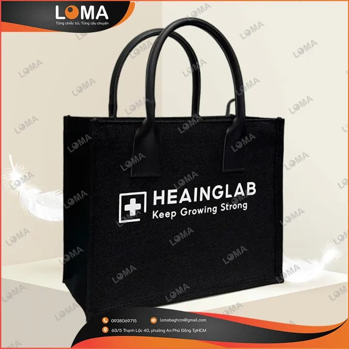 Mẫu 5: Logo Heainglab Keep Growing Strong